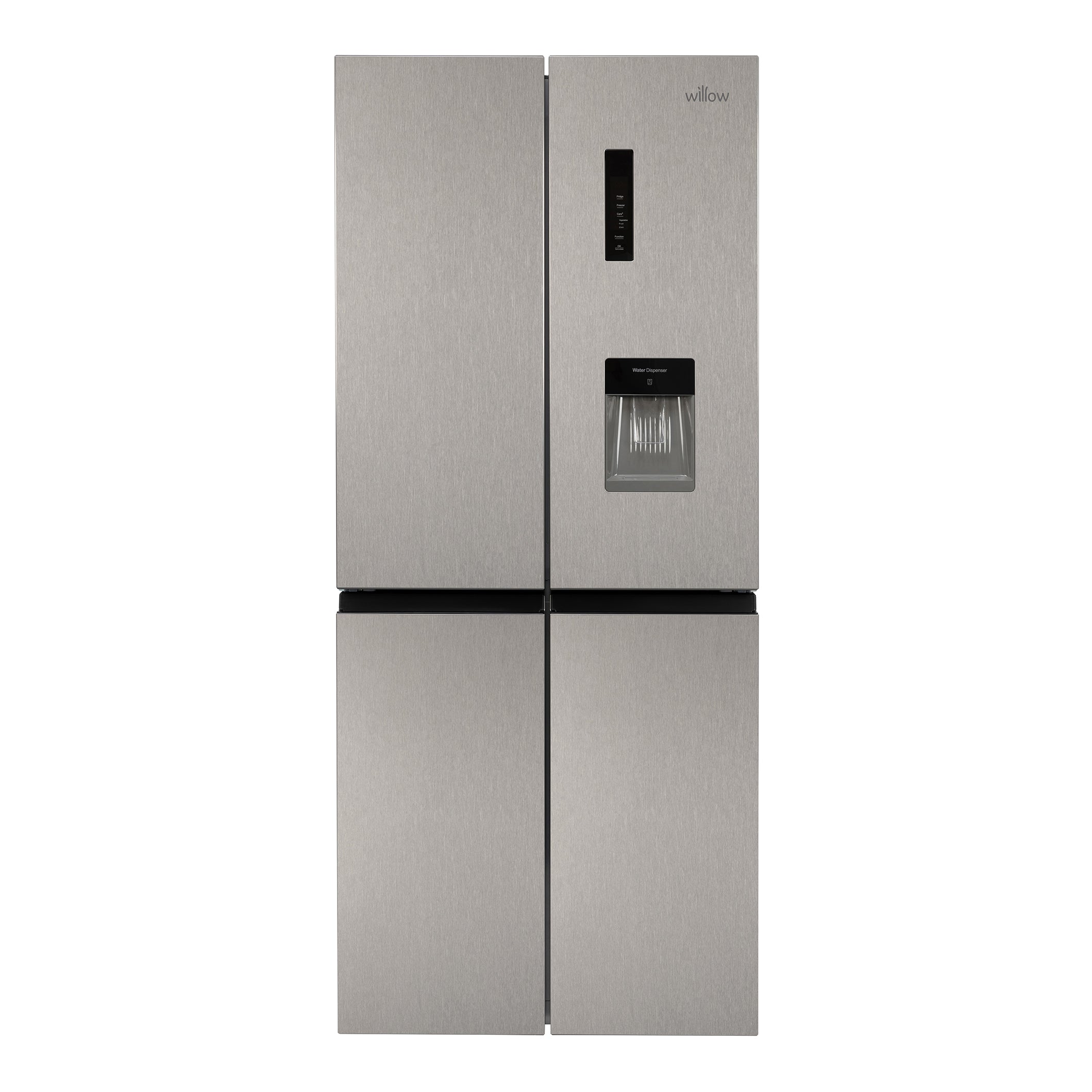 Willow 415L American Style Fridge Freezer WSBES4MDX - Inox
