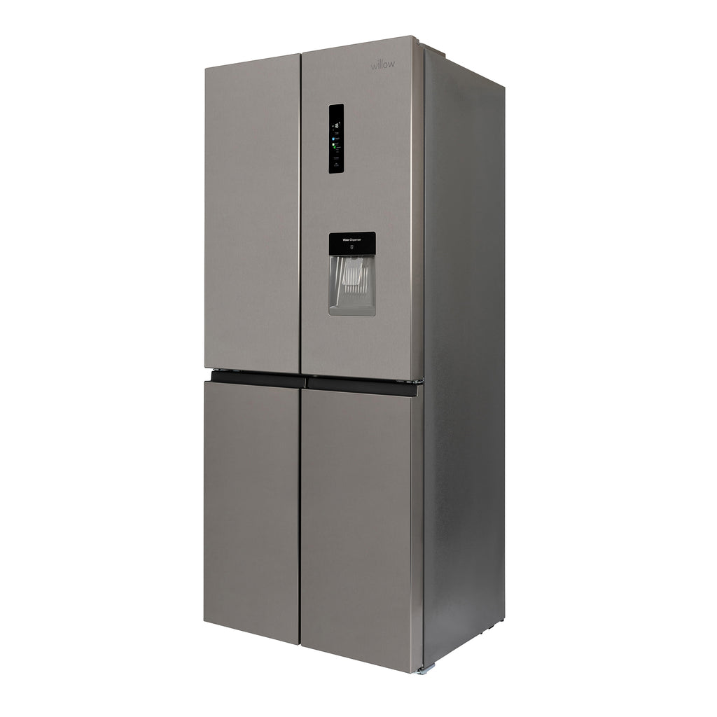 Willow 415L American Style Fridge Freezer WSBES4MDX - Inox