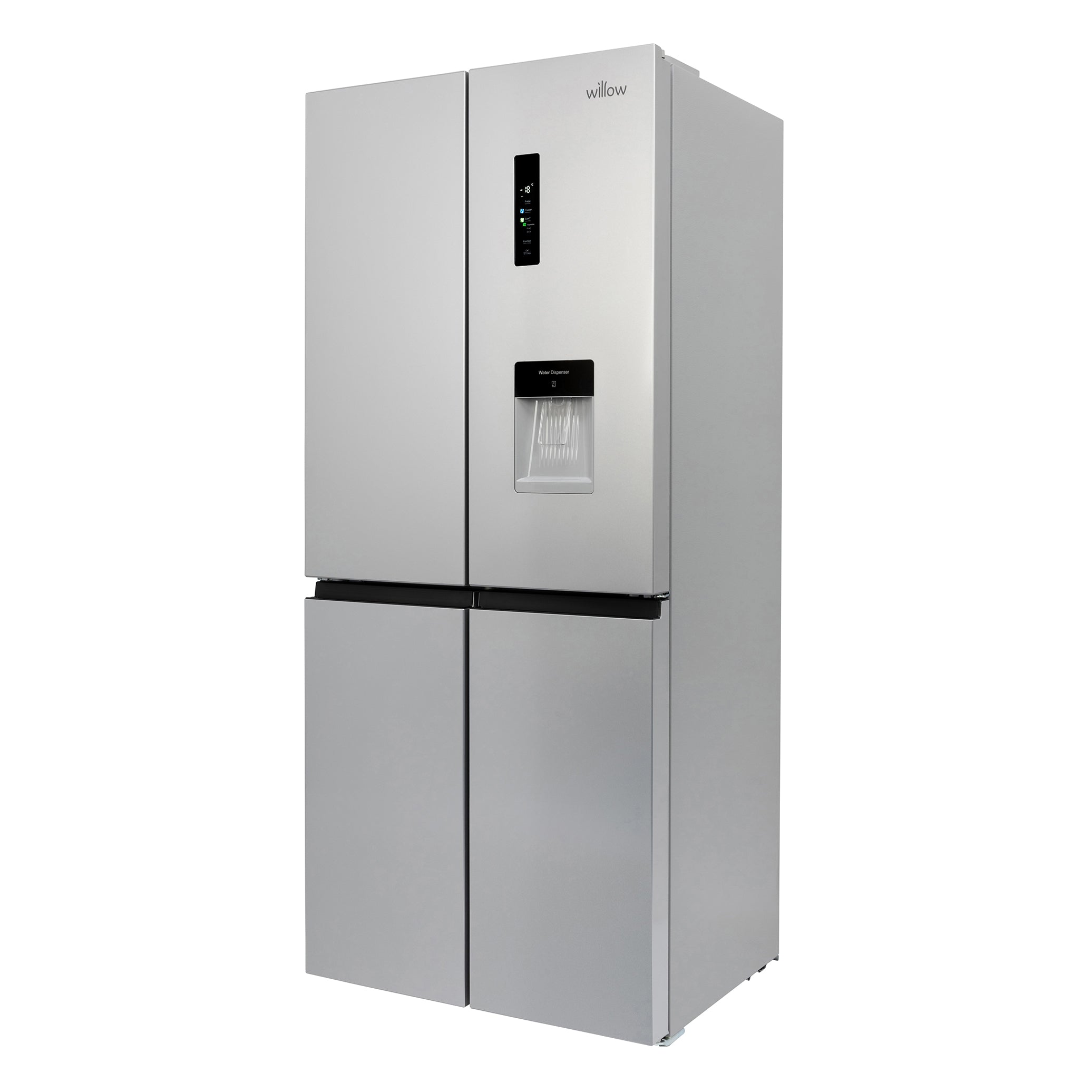 Willow 415L American Style Fridge Freezer WSBES4MDS - Silver