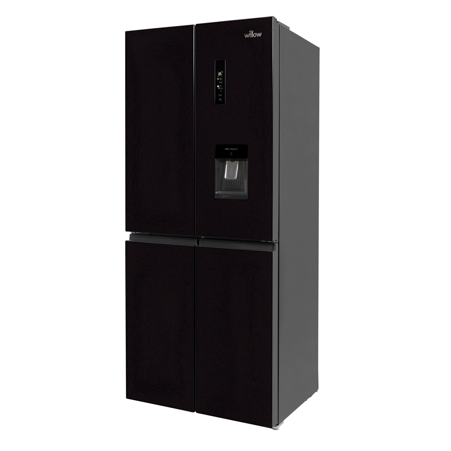 Willow 415L American Style Fridge Freezer WSBES4MDB - Black