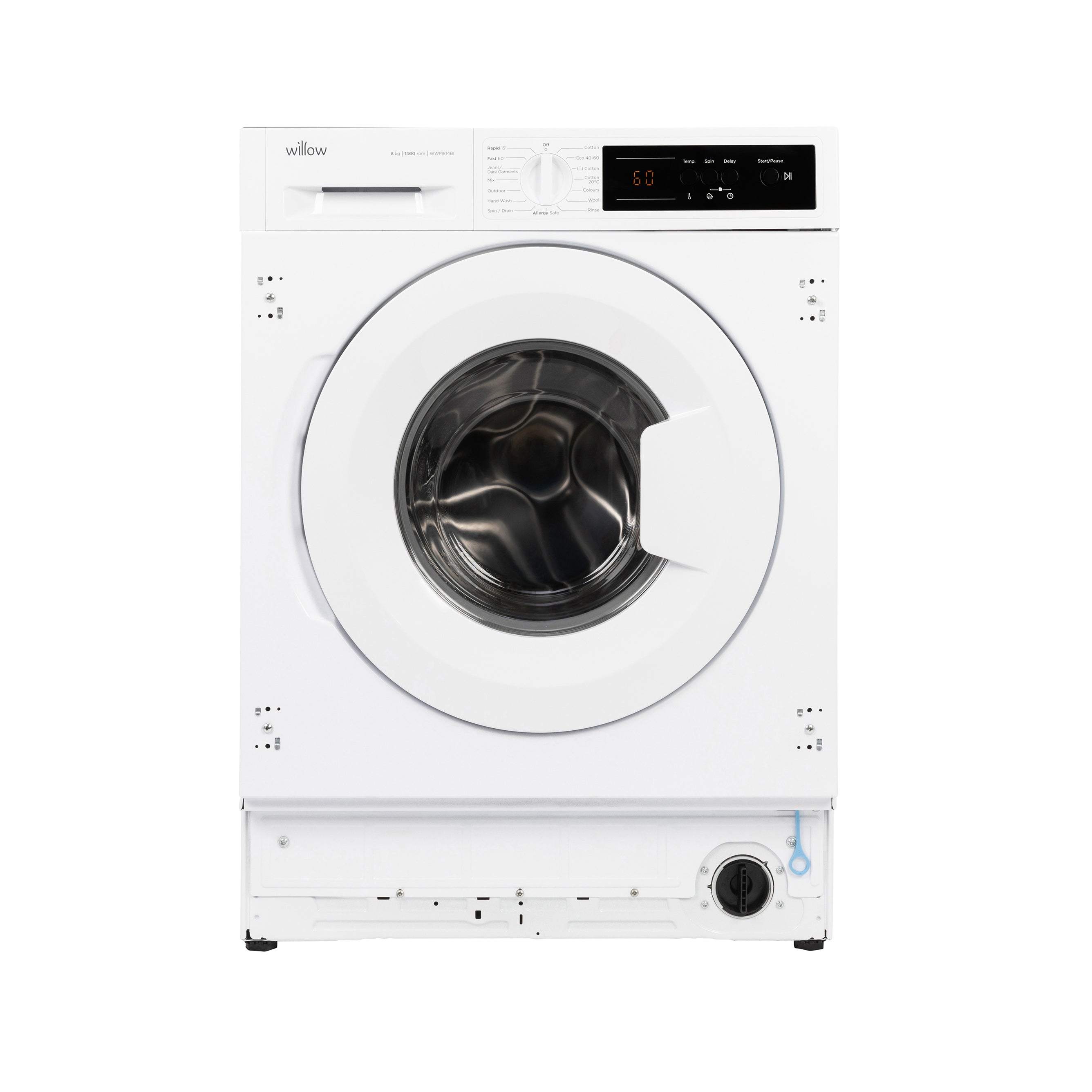 Willow 8kg Integrated Washing Machine WWM814BI
