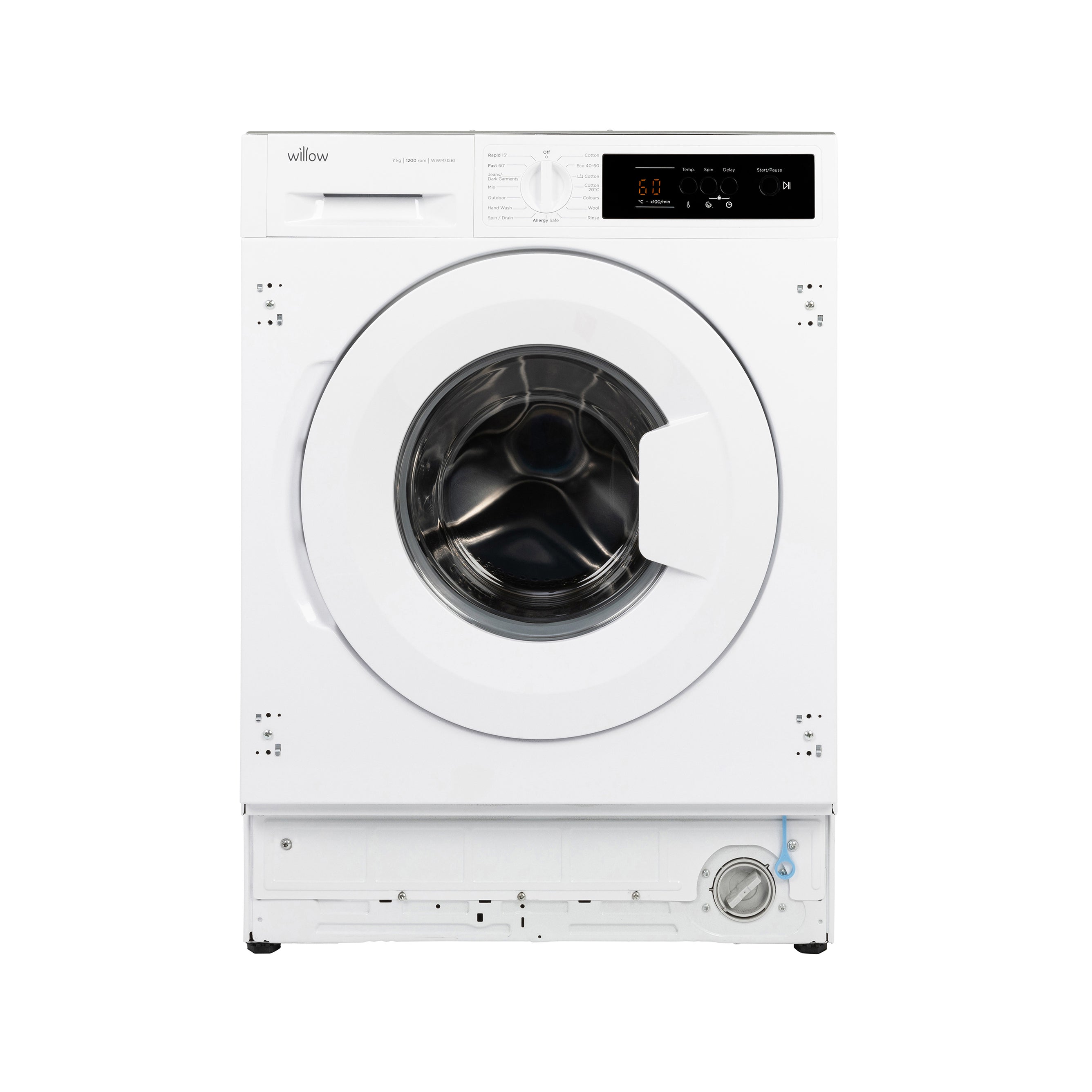 Willow 7kg Integrated Washing Machine WWM712BI