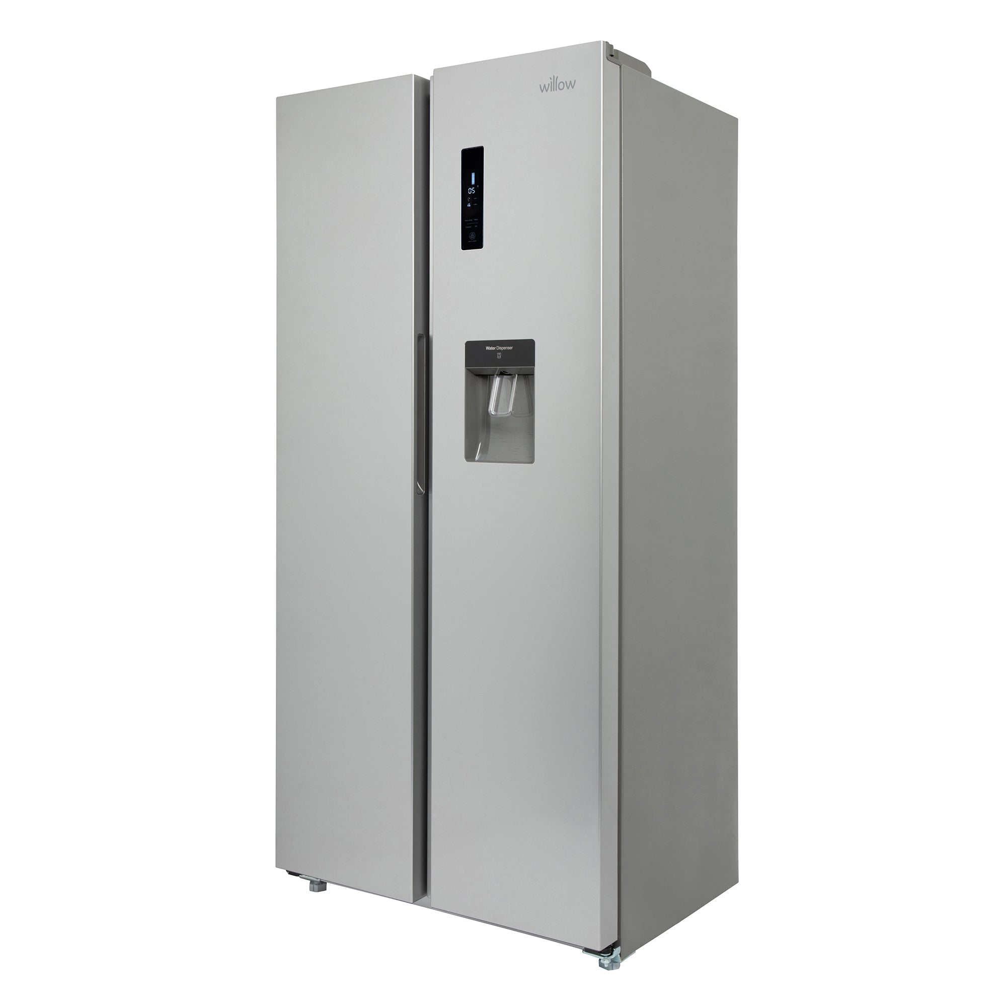Willow 430L American Style Fridge Freezer WSBS84DS - Silver